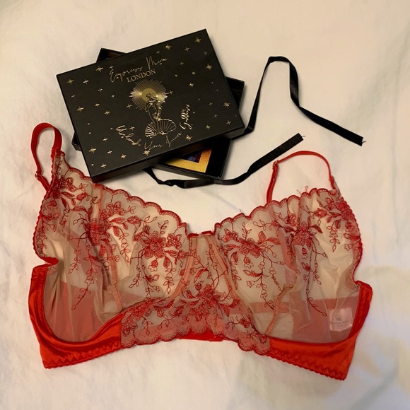 Wireless Embroidered Empress Mini Foxy Cleopatra Bra S++ - Picture 1 of 1